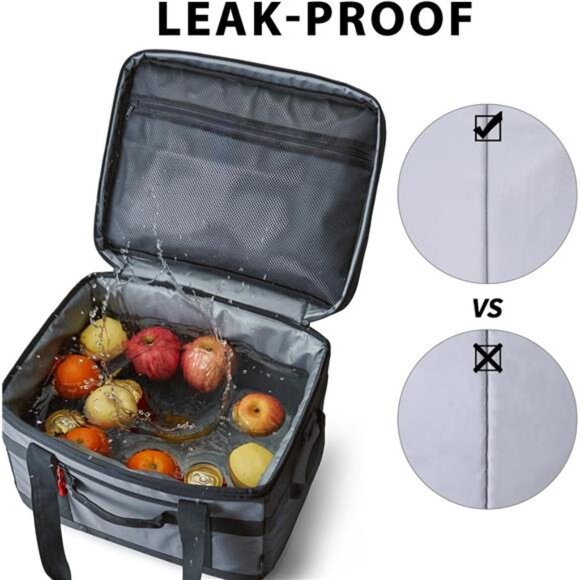 Cooler Bag 48/60 Cans Insulated Soft Cooler Large Collapsible Cooler Bag - Picture 3 of 7